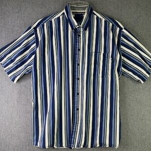 Wrangler Blue and White Striped Casual Shirt